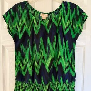 Michael Kors Green and Black Women's Top